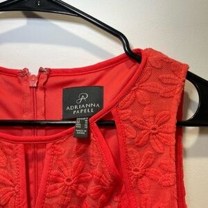 Adrianna Papell Lace Flower Patterned Dress